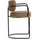 Jalen 36.5 inch Milliken Cognac Counter Stool